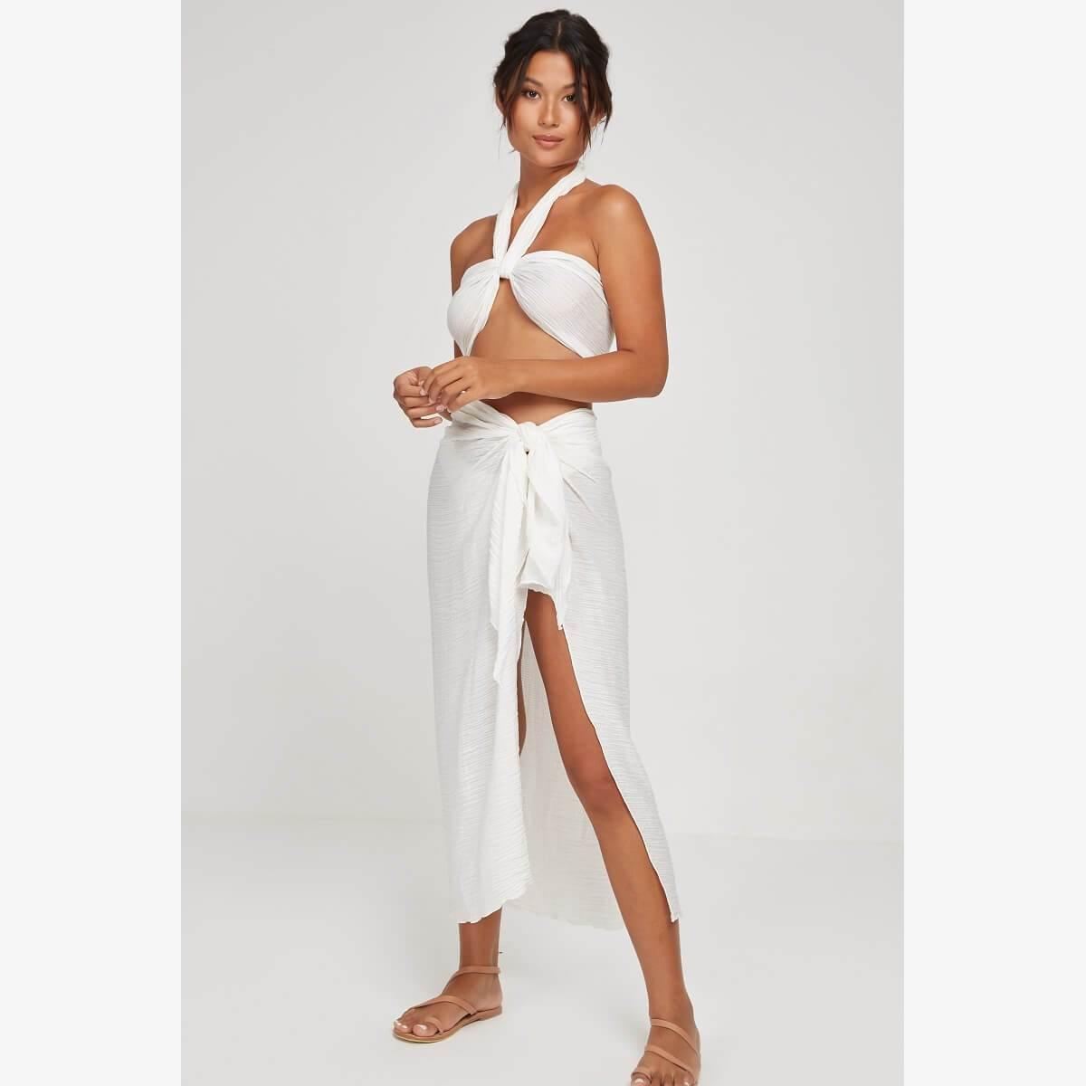 PAREO LINEN WRAP TOP - KOHEI PAREO LINEN WRAP TOP - KOHEI